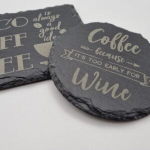 leisteen onderzetters voor glazen graveren