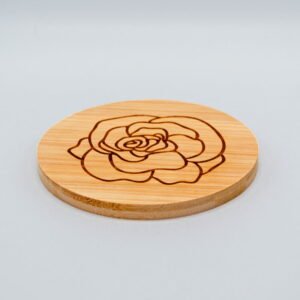 Bamboe onderzetter graveren