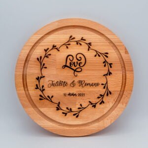 Ronde snijplank graveren