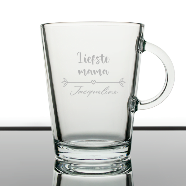 Liefste mama Moederdag theeglas